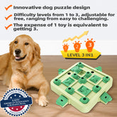 KADTC Dog Chess Puzzle Toy Level 3 in 1 for Small/Medium/Large Dogs Smart Mind Stimulating Games Puppy Brain Stimulation Cognitive Enrichment Toys Keep Them Busy Best Interactive Treat Food Puzzles